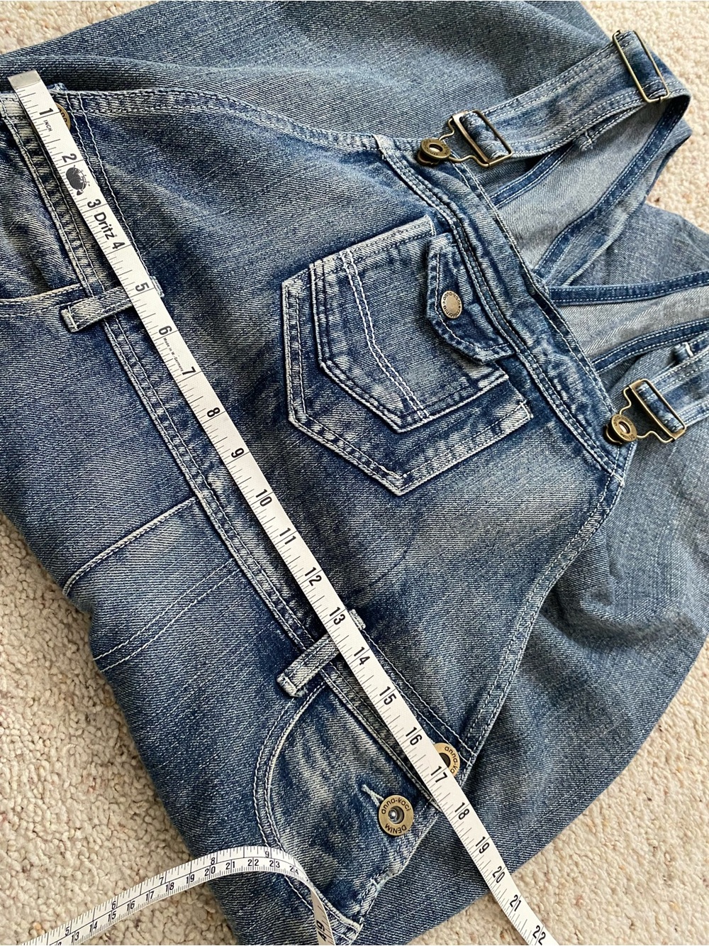 anna-kaci Vintage Style Denim Overalls. M. - Picture 5 of 10